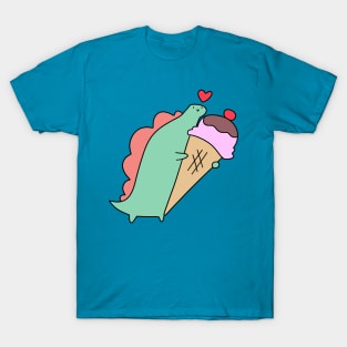 Stegosaurus and Icecream Cone T-Shirt